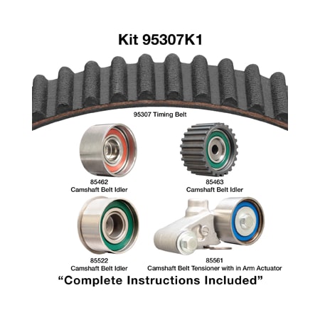 Dayco 00-07 Subaru 2.5L Timing Belt Kit, 95307K1 95307K1